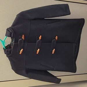 IMP Originals Black Wool Pea Coat.  Children Size 4.  Made in the U.S.A.